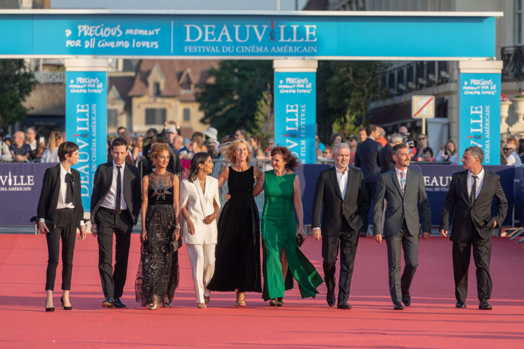 Le grand jury : Sandrine Kiberlain (Présidente) , Sabine Azéma , Alex Beaupain , Leïla Bekhti , Stéphane Brizé , Sara Giraudeau , Xavier Legrand , Pierre Salvadori , Leïla Slimani , ©Jacques Basile 