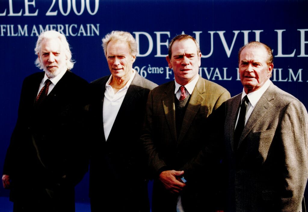 Donald Sutherland , Clint Eastwood , Tommy Lee Jones , James Garner , ©Mario Gurrieri , DR