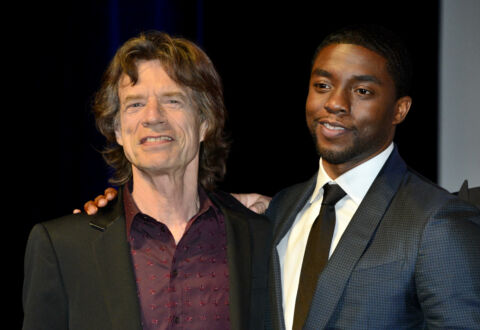 Mick Jagger et Chadwick Boseman , ©Guy Isacc