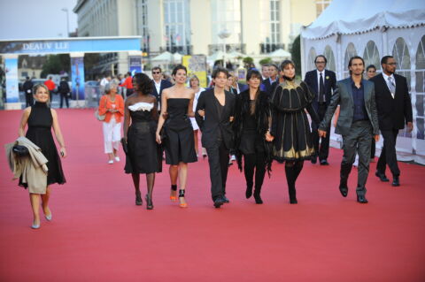 Le jury de la révélation: Maïwenn (présidente) , Romane Bohringer , Aïssa Maïga , Louise Monot , Nicolas Fargues , Raphael , ©Guy Isacc 