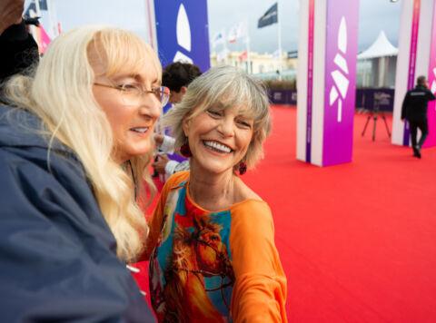 Lio et le grand public sur le tapis rouge